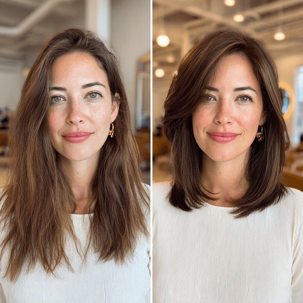 Modern Sleek Shoulder-Length Cut with Subtle Layers