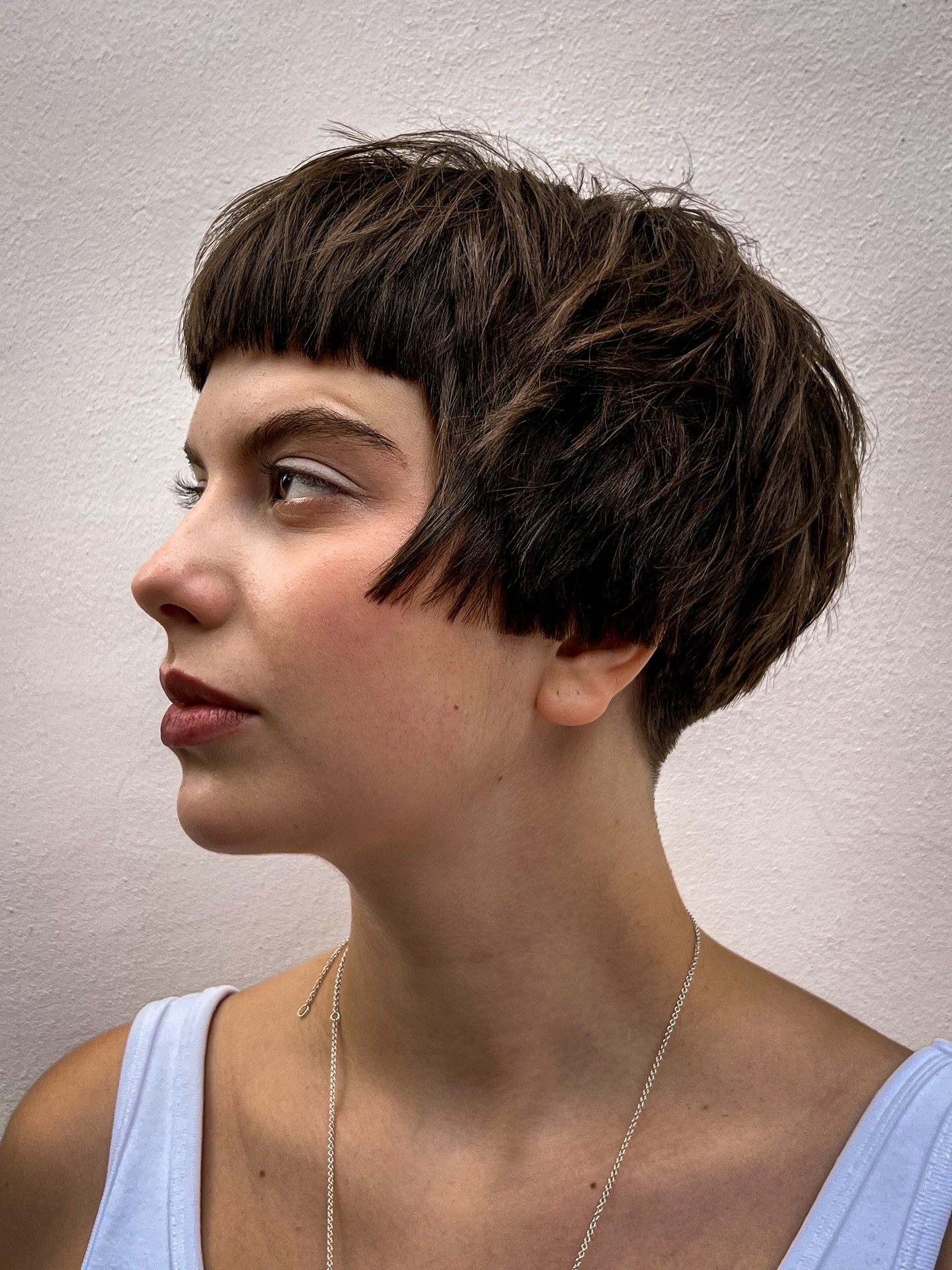 Modern Textured Crop with Bold Fringe