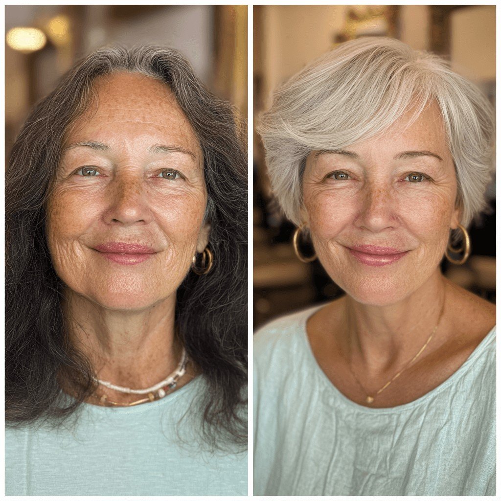 Radiant Soft Gray Textured Bob with Subtle Layers