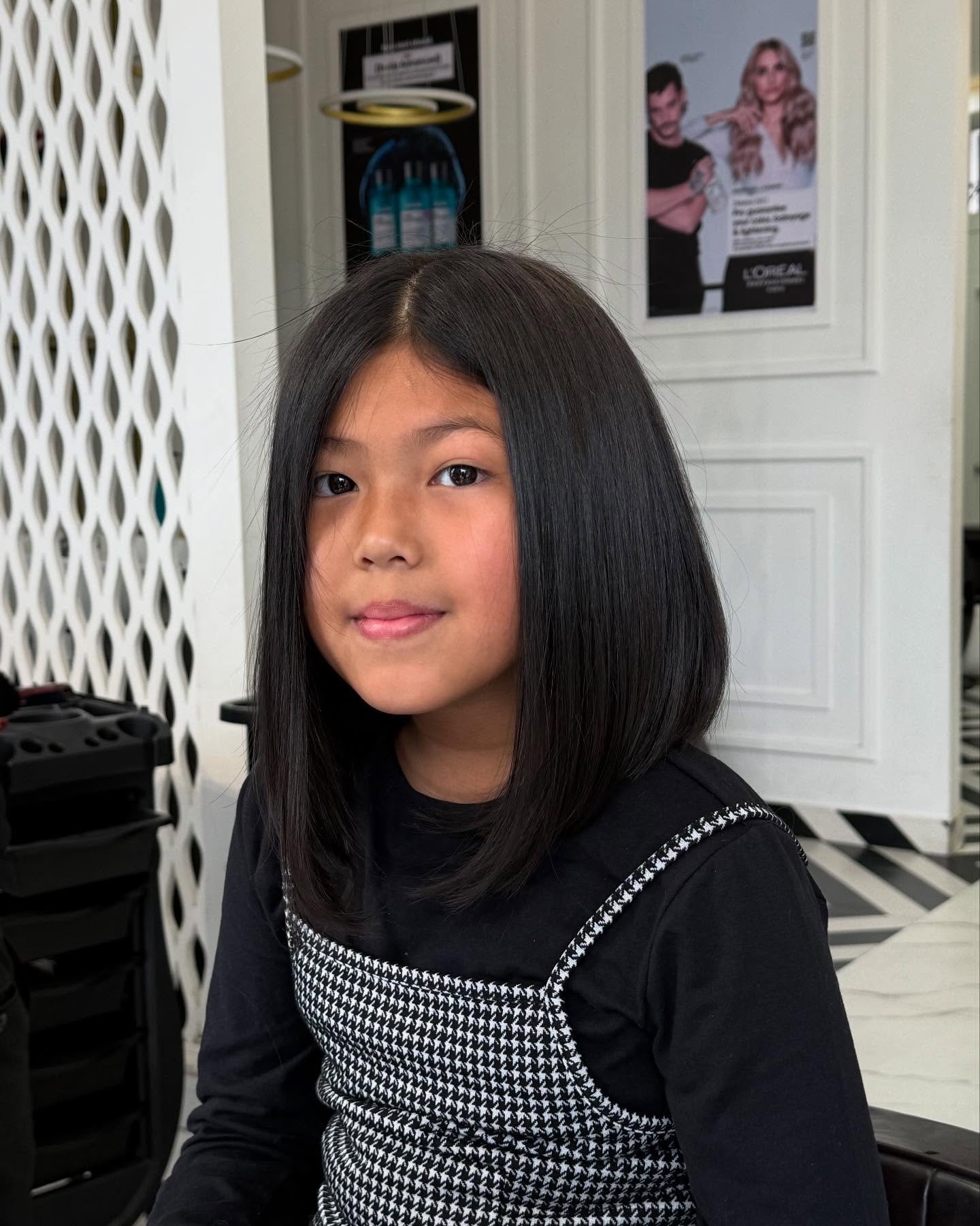 Sleek Blunt Cut with Subtle Volume
