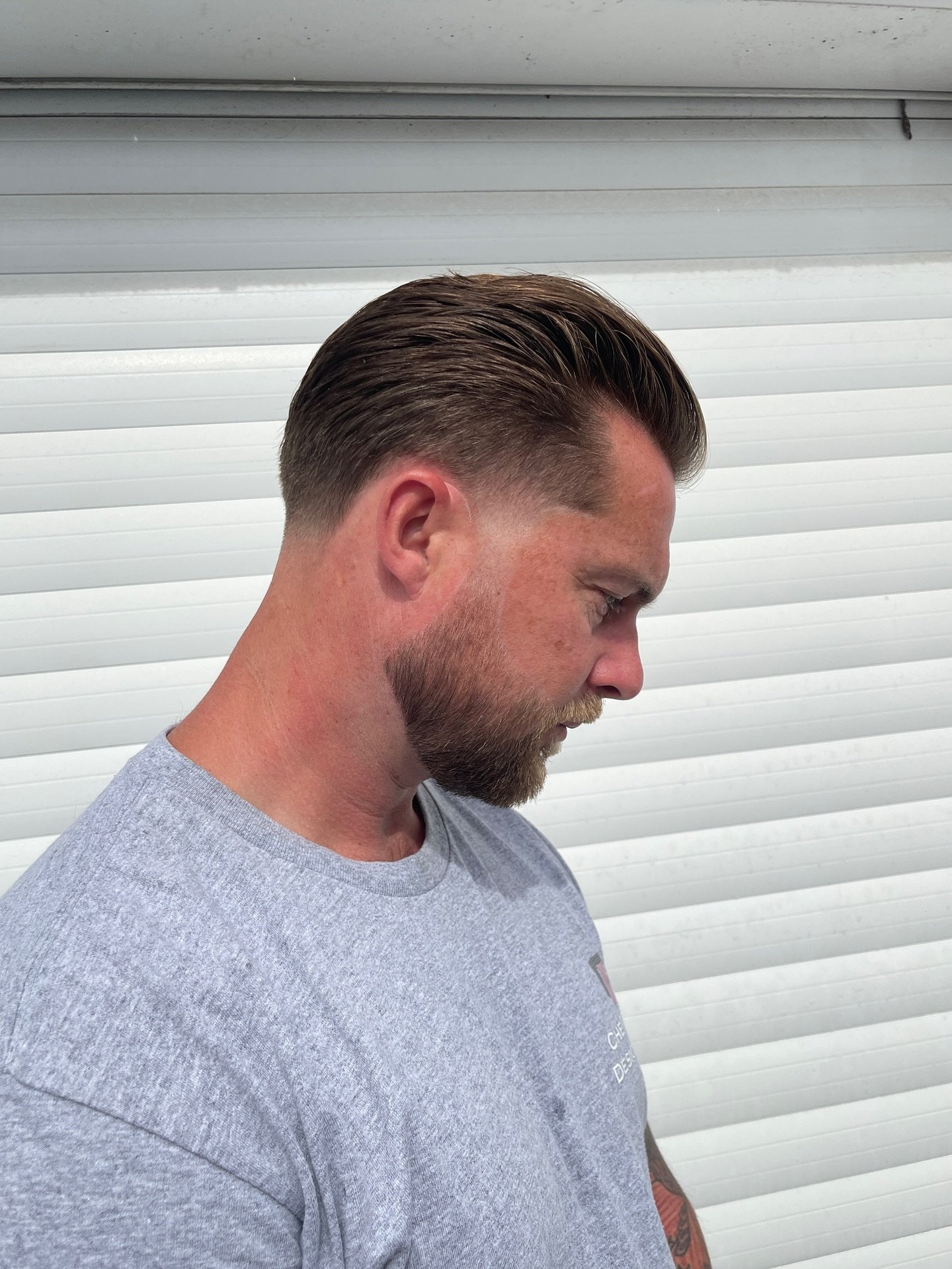 Sleek Tapered Back with Defined Top