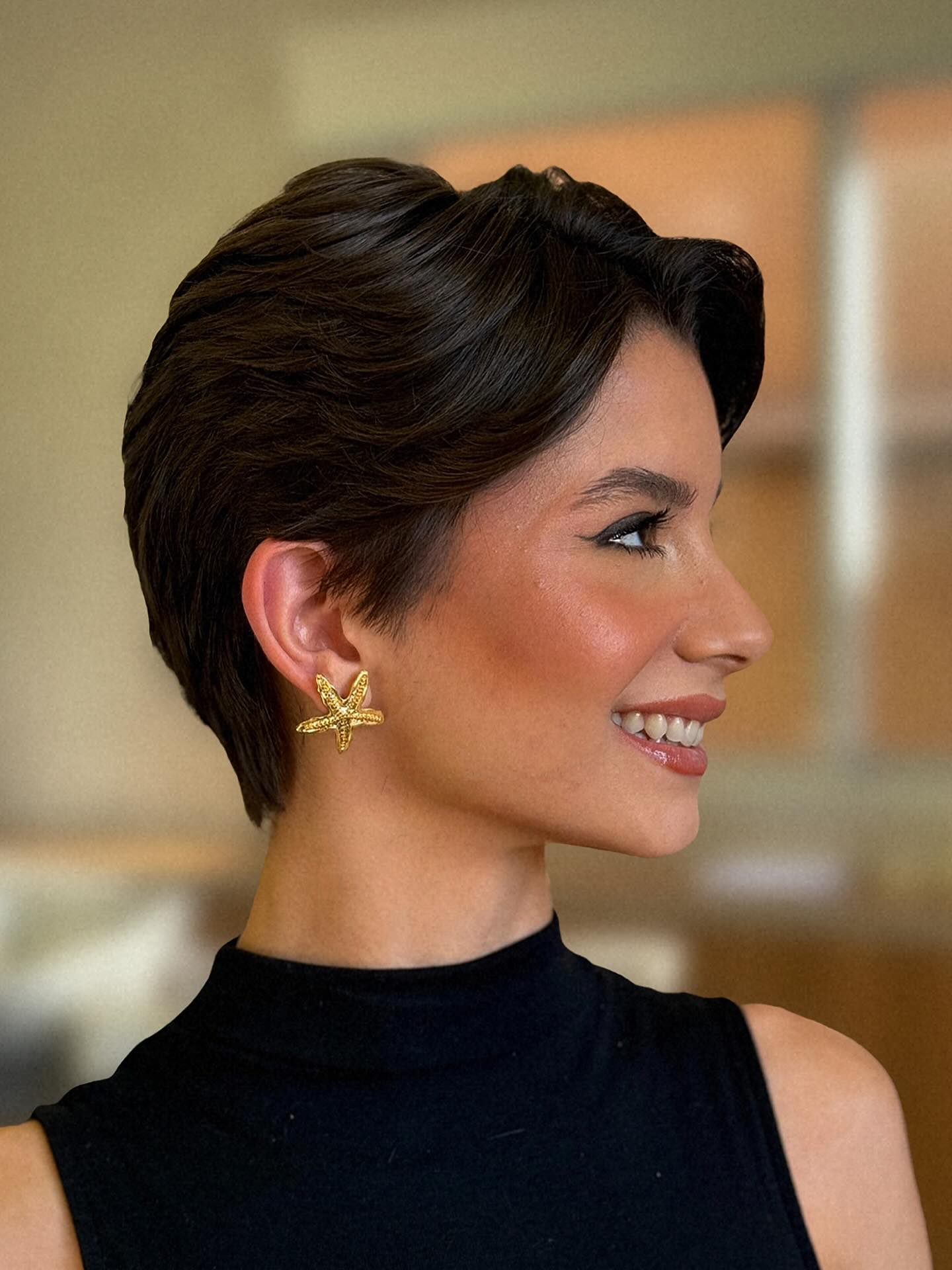 Sleek Textured Pixie Cut with Soft Tapered Edges