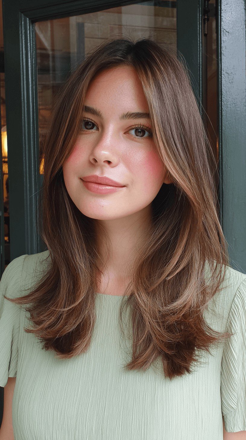 Softly Layered Long Cut with Natural Highlights