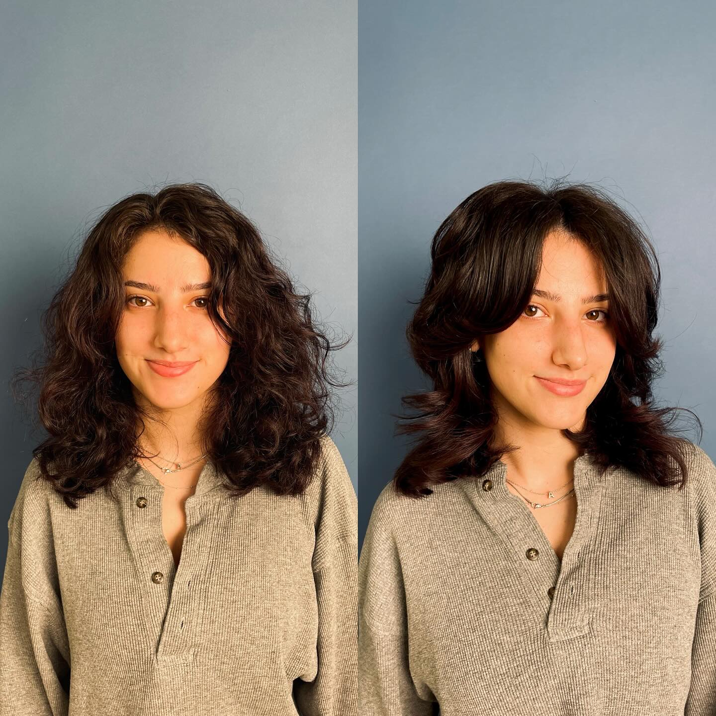 Stylish Curly Shag with Subtle Layers