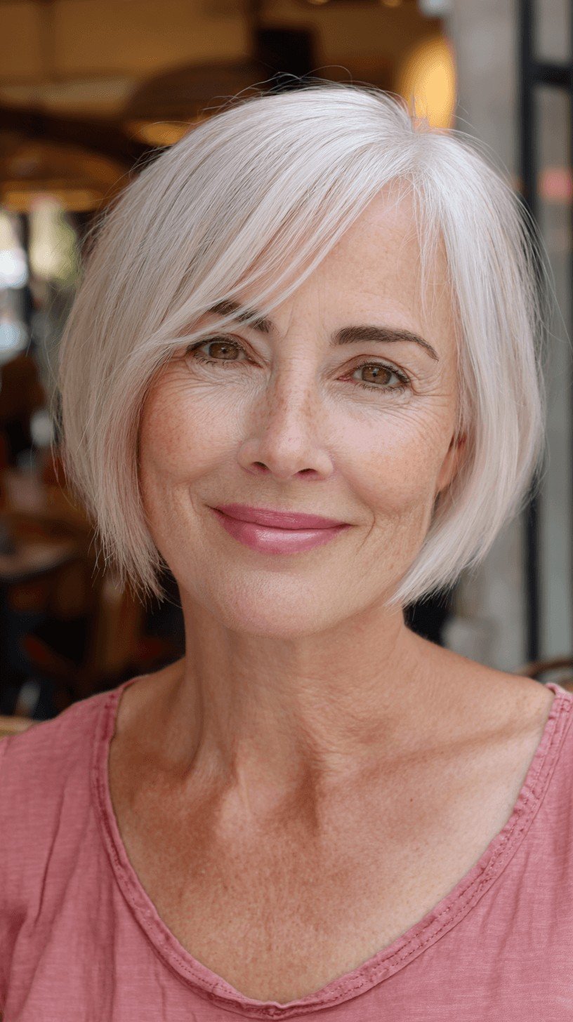 Stylish Soft Blunt Bob with Subtle Texture