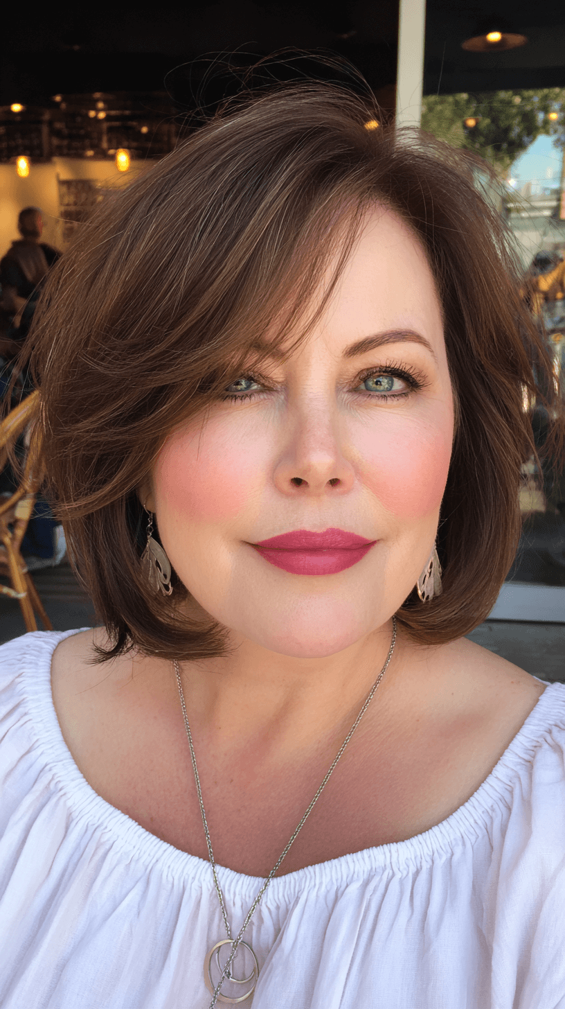Textured A-Line Bob with Subtle Layers