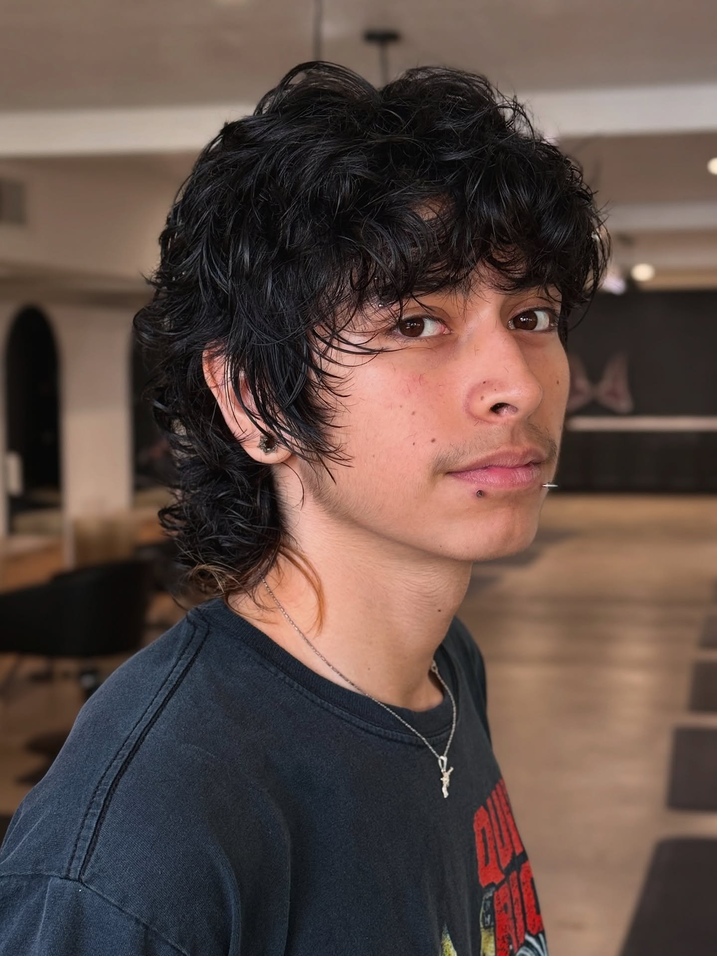 Textured Shag with Curly Layers