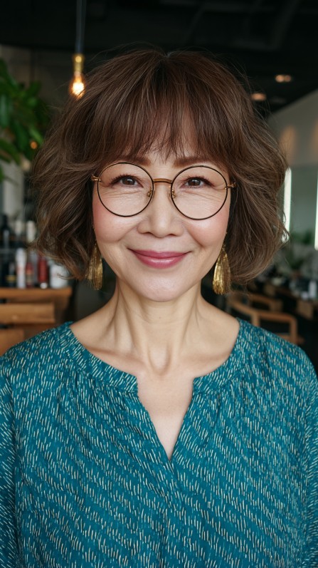 Charming Cinnamon Tousled Bob