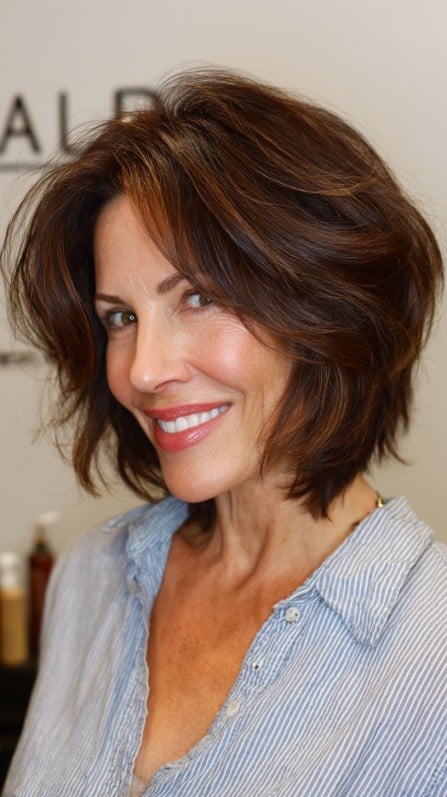 Chic Voluminous Tousled Bob