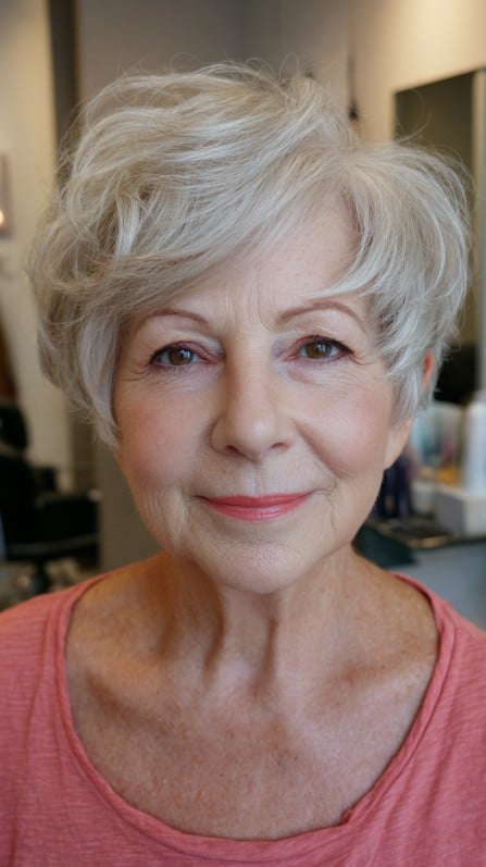 Classy Silver Waves with Soft Gradation