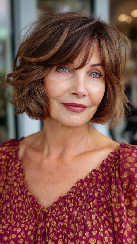 Playful Textured Bob Cut with Volume