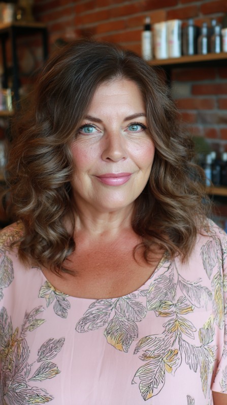 Flowing Golden Locks with Soft Defined Curls