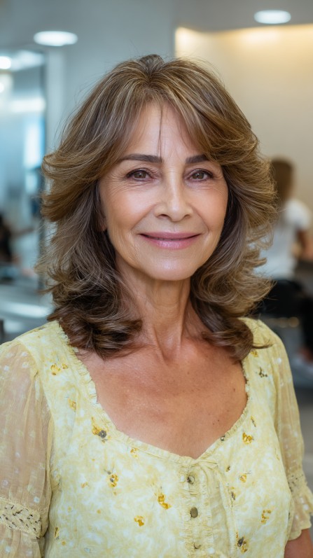 Softly-Tousled Layers with Subtle Highlights