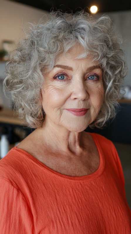 Playful Silver Spirals with Gentle Volume