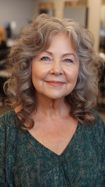 Soft Caramel Waves for Ageless Charm
