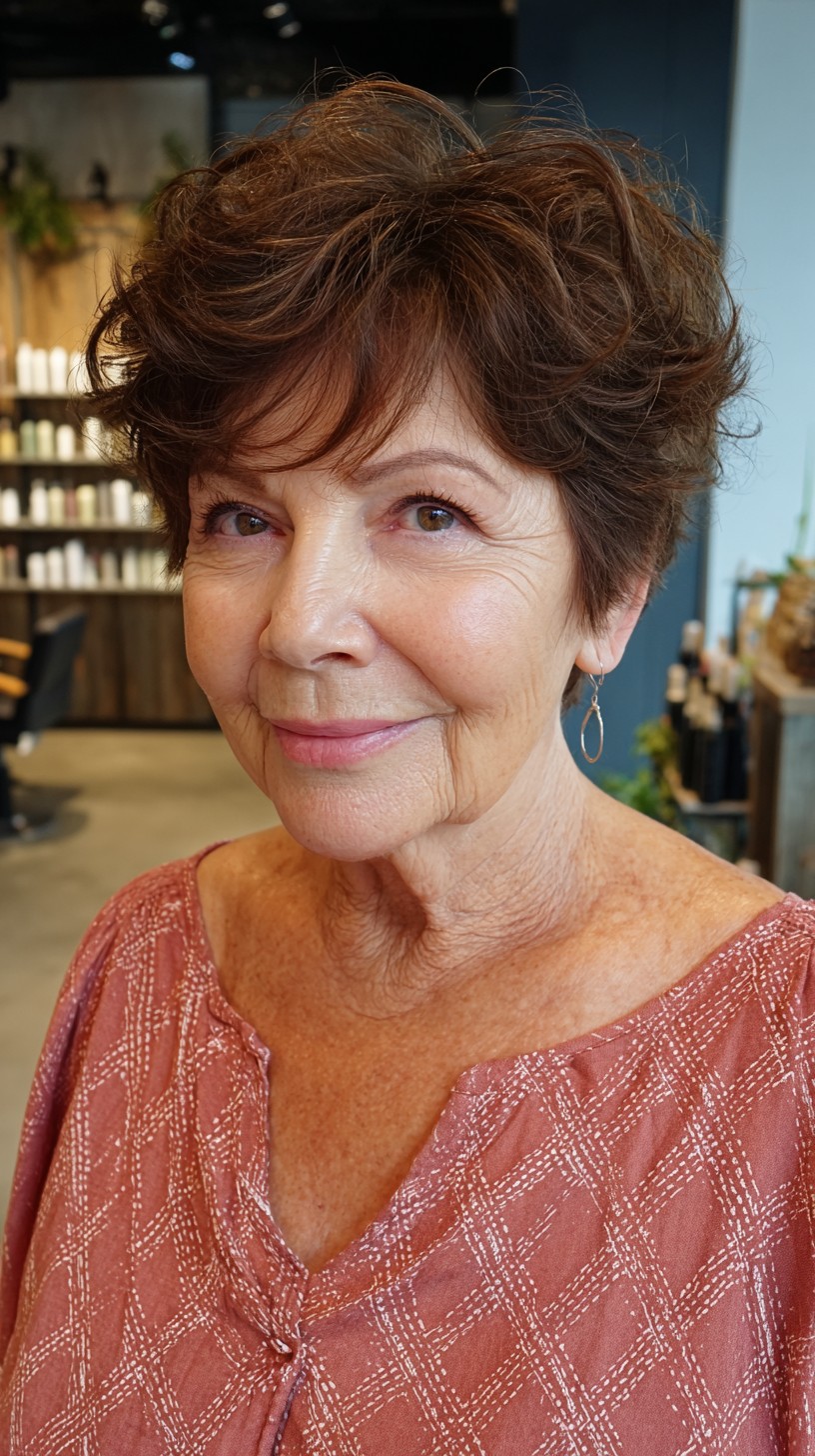 Effervescent Chestnut Textured Pixie