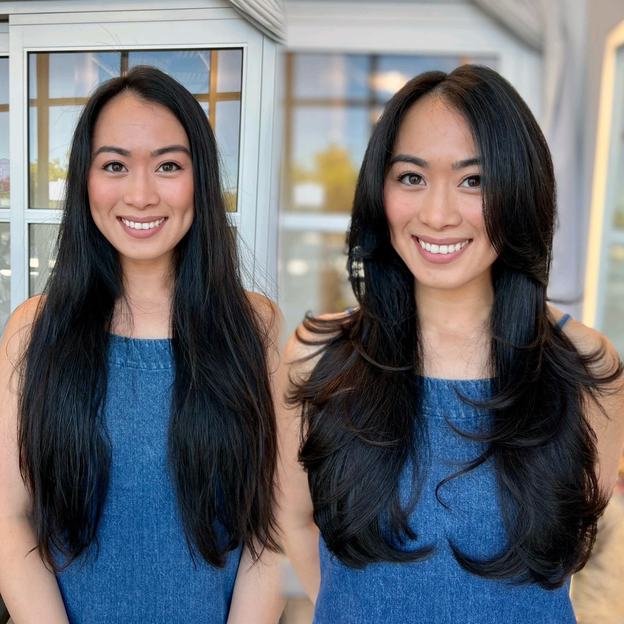 Elegant Long Layers with Face-Framing Shaping