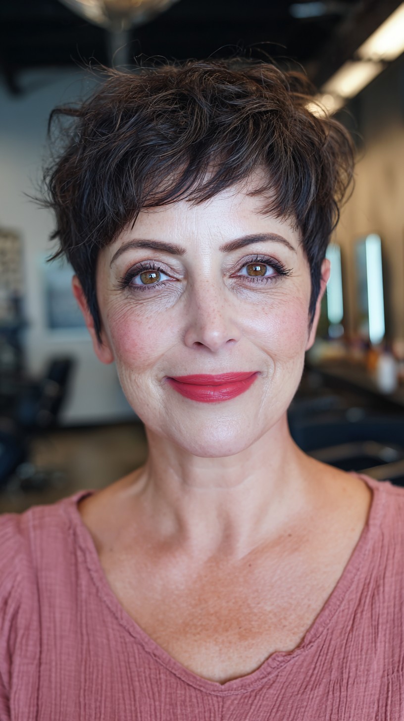 Vibrant Textured Pixie with Dynamic Highlights