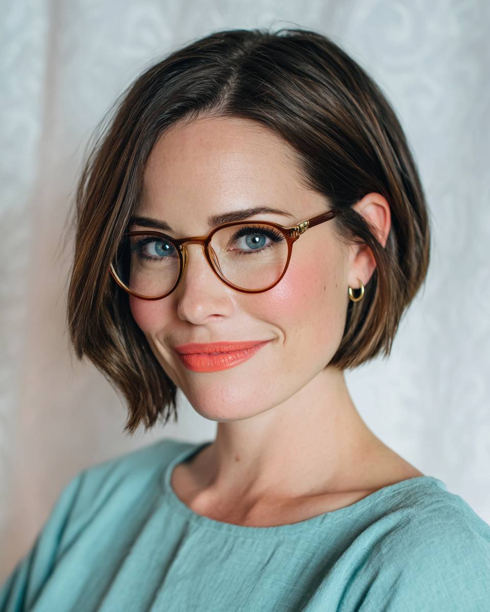 Chic Textured Lob with Soft Face-Framing Layers