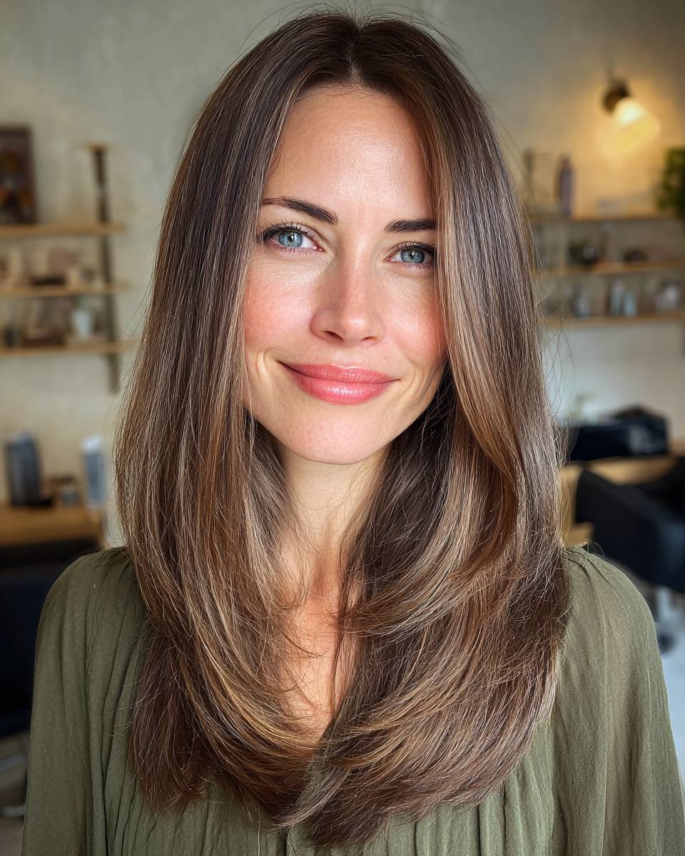 Long Layered Cut with Subtle Dimension