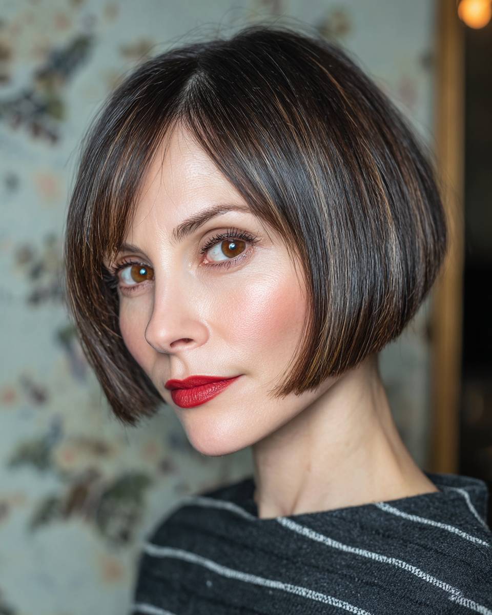 Modern Angular Bob with Subtle Highlights