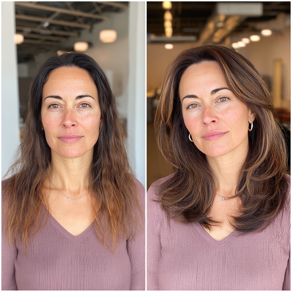 Transformative Soft Layering with Face-Framing Highlights