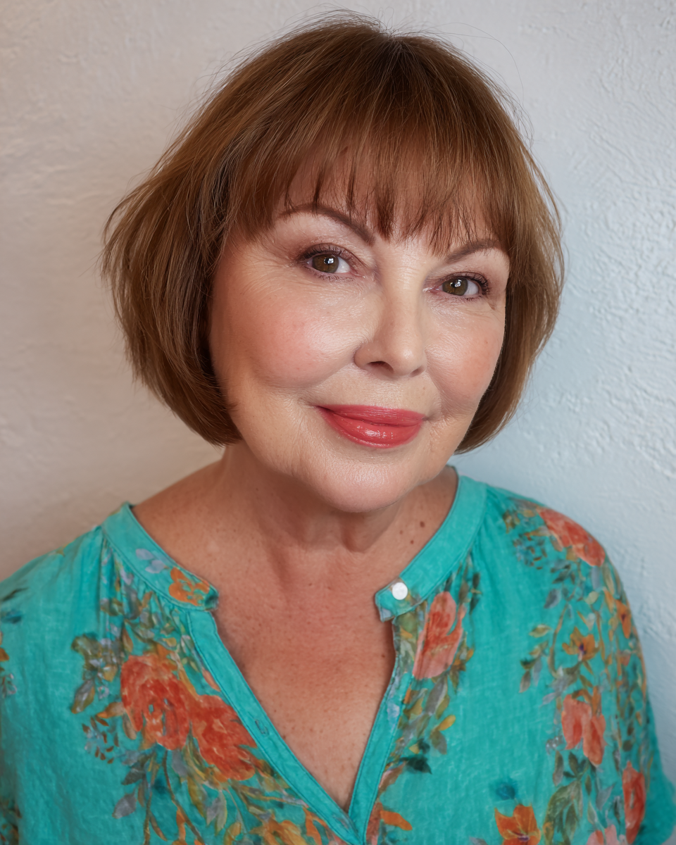 Chic Soft-Bob with Wispy Bangs