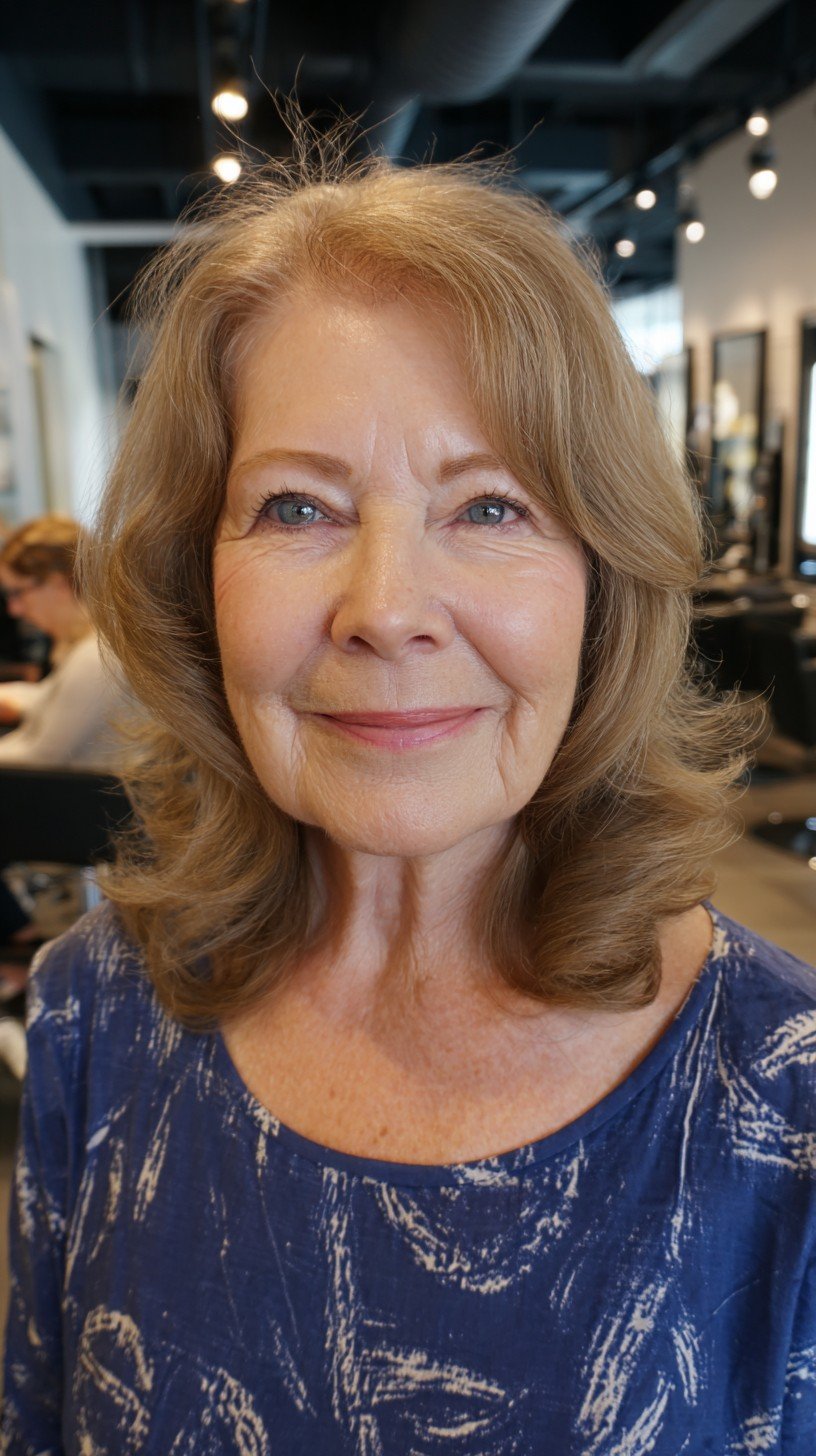 Soft Caramel Waves with Gentle Layers