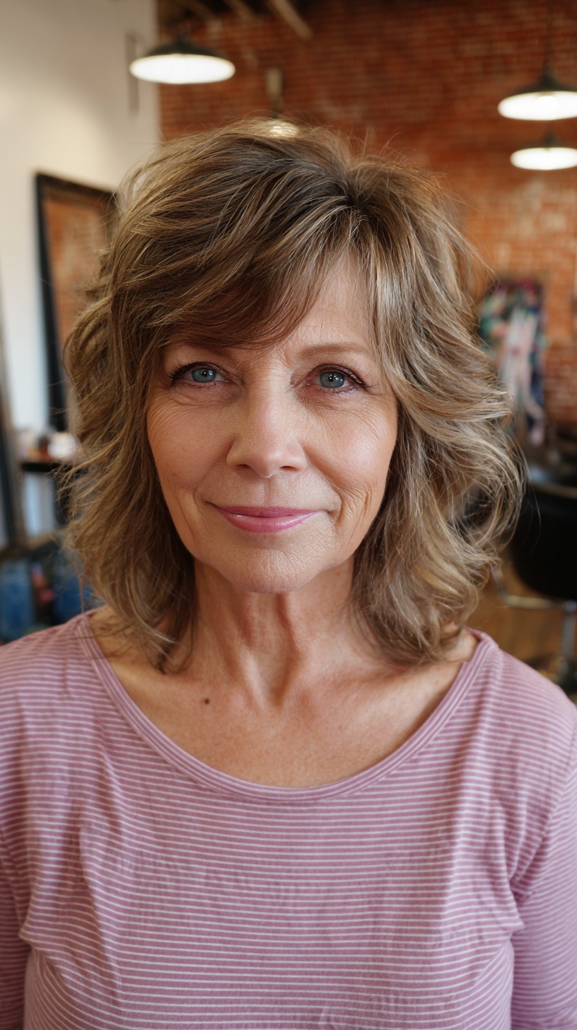 Subtle Walnut Waves with Gentle Highlights