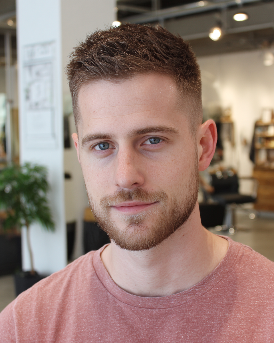 Textured Mid Taper Fade with Defined Top