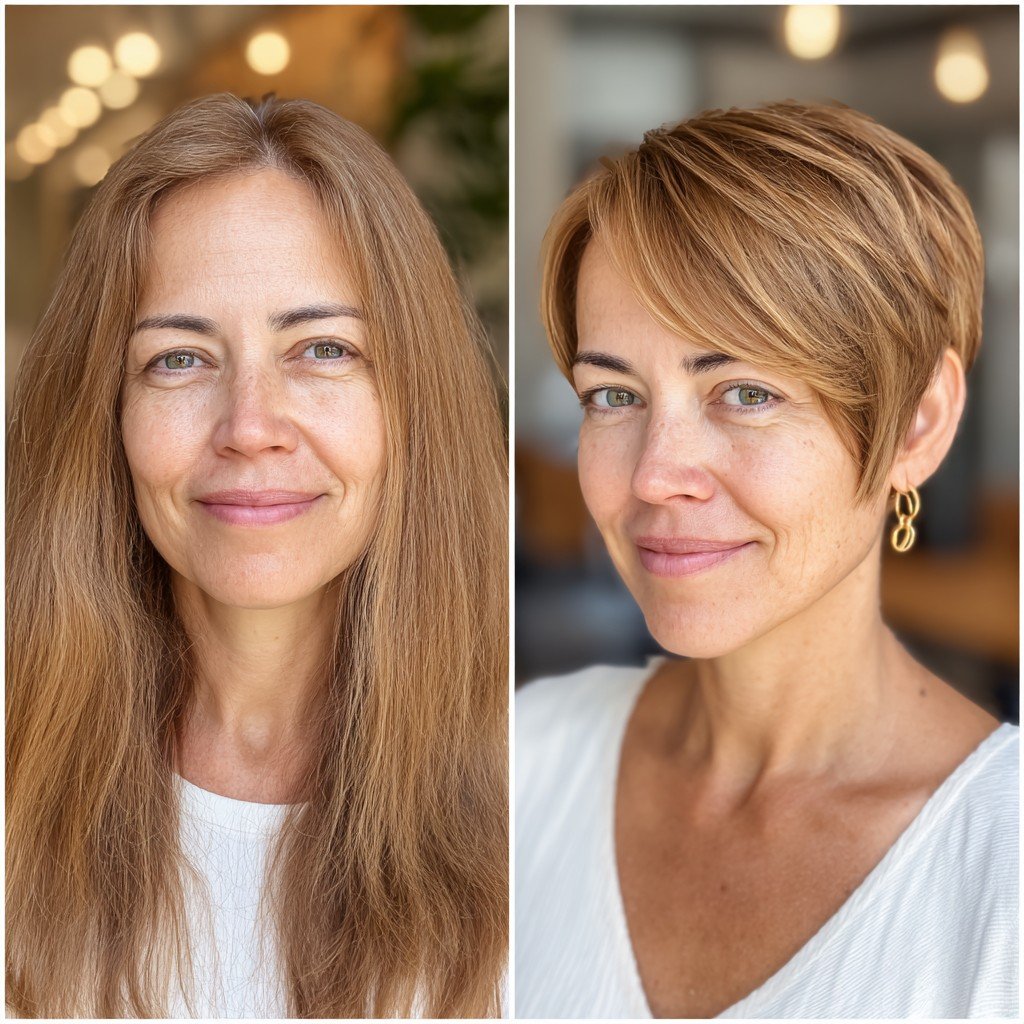 Captivating Caramel Textured Pixie with Dynamic Layers