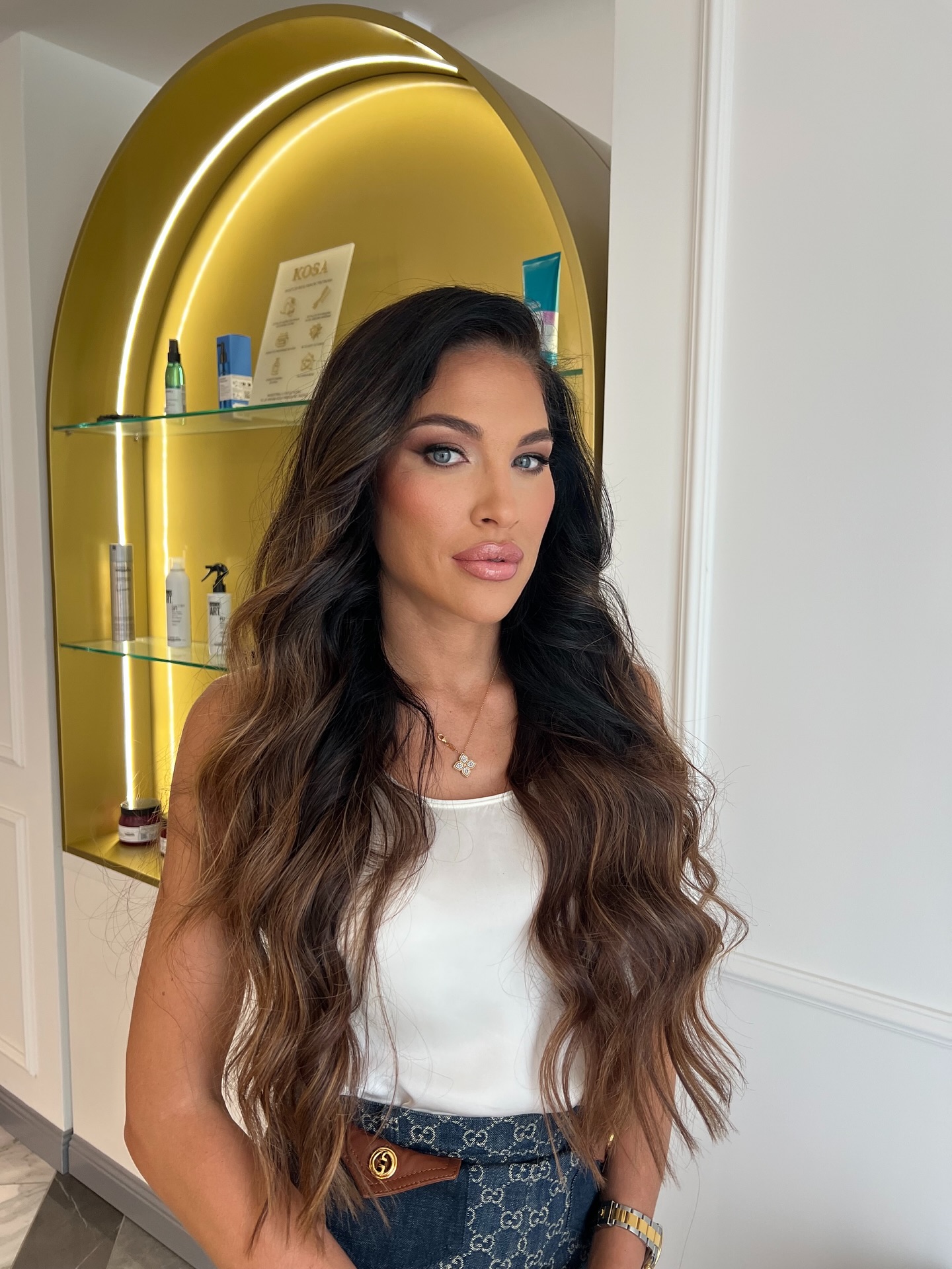 Deep Espresso to Caramel Ombre Waves