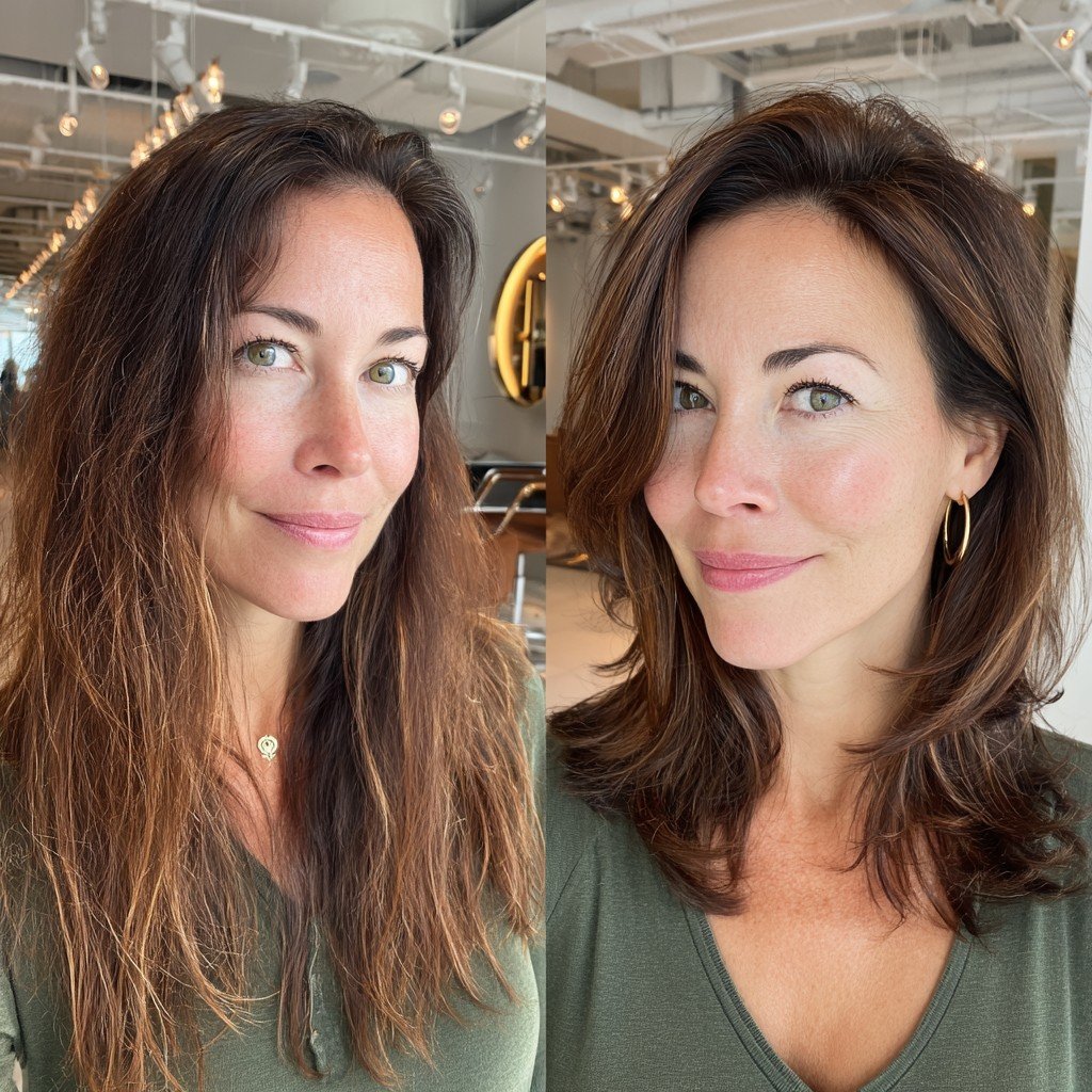 Transformative Mid-Length Layered Cut