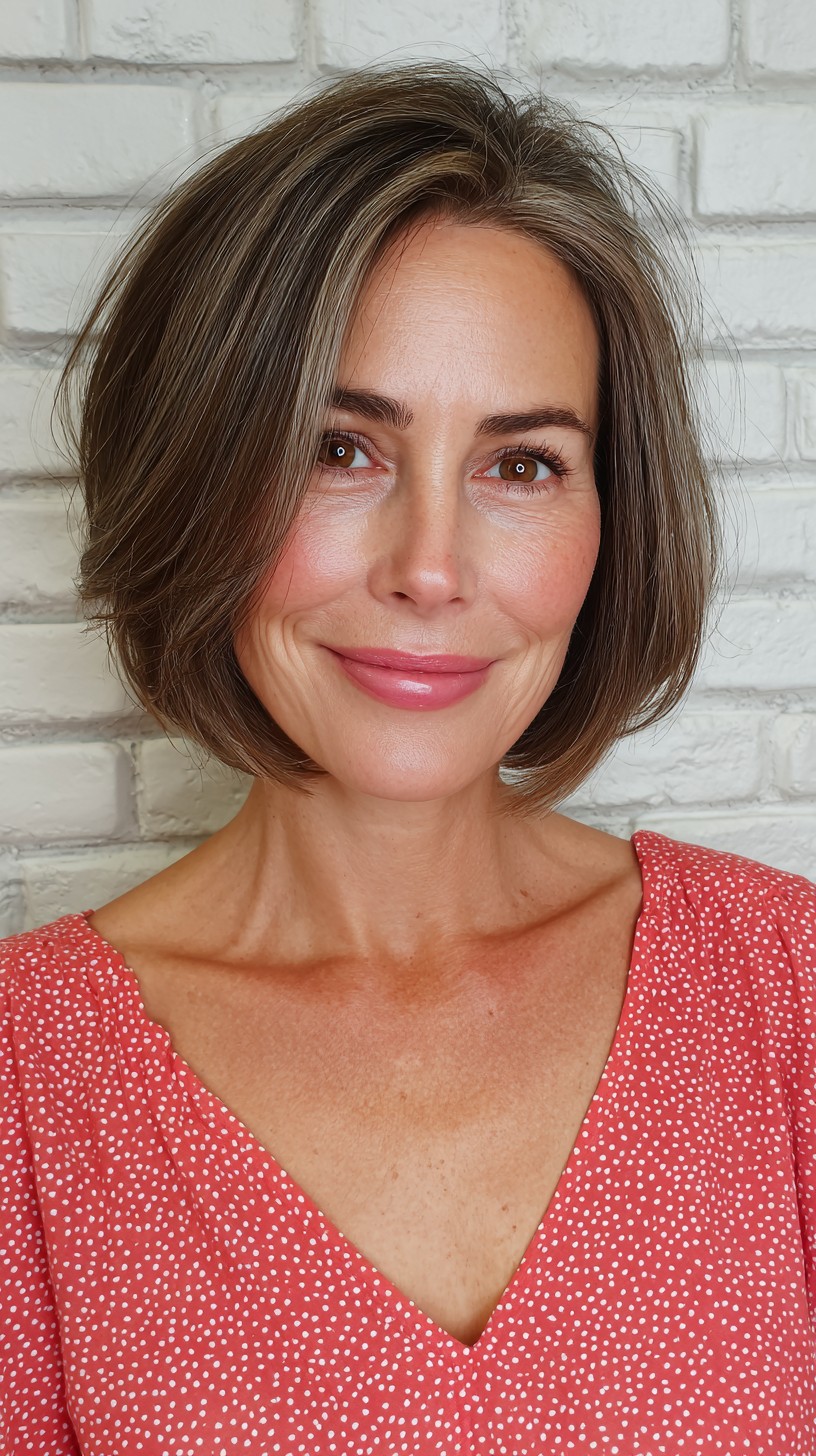 Chic Tousled Bob with Textured Layers