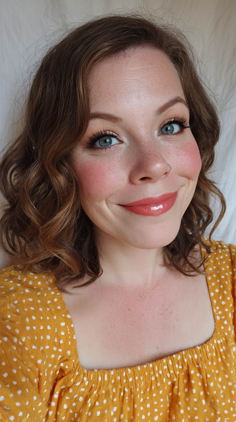 Elegant Soft Curls with Rich Chocolate Highlights