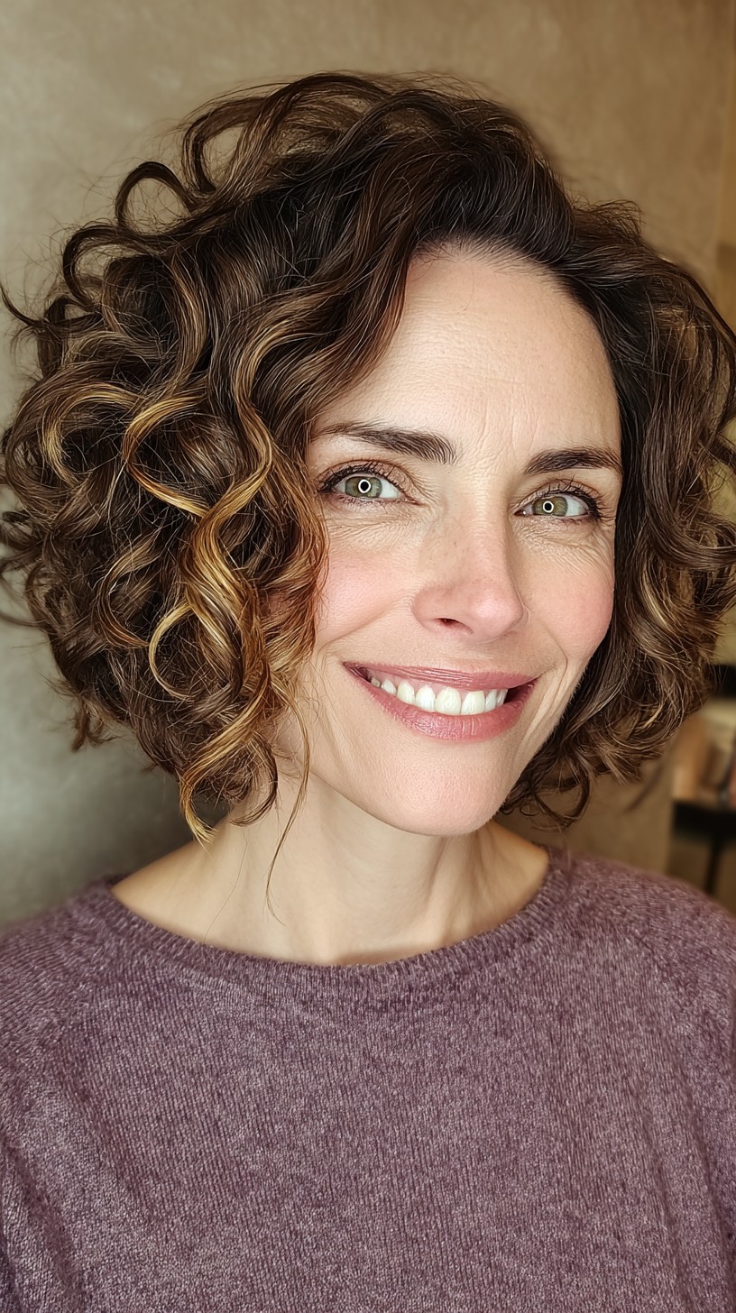 Multitone Spiral Curls with Luminous Depth