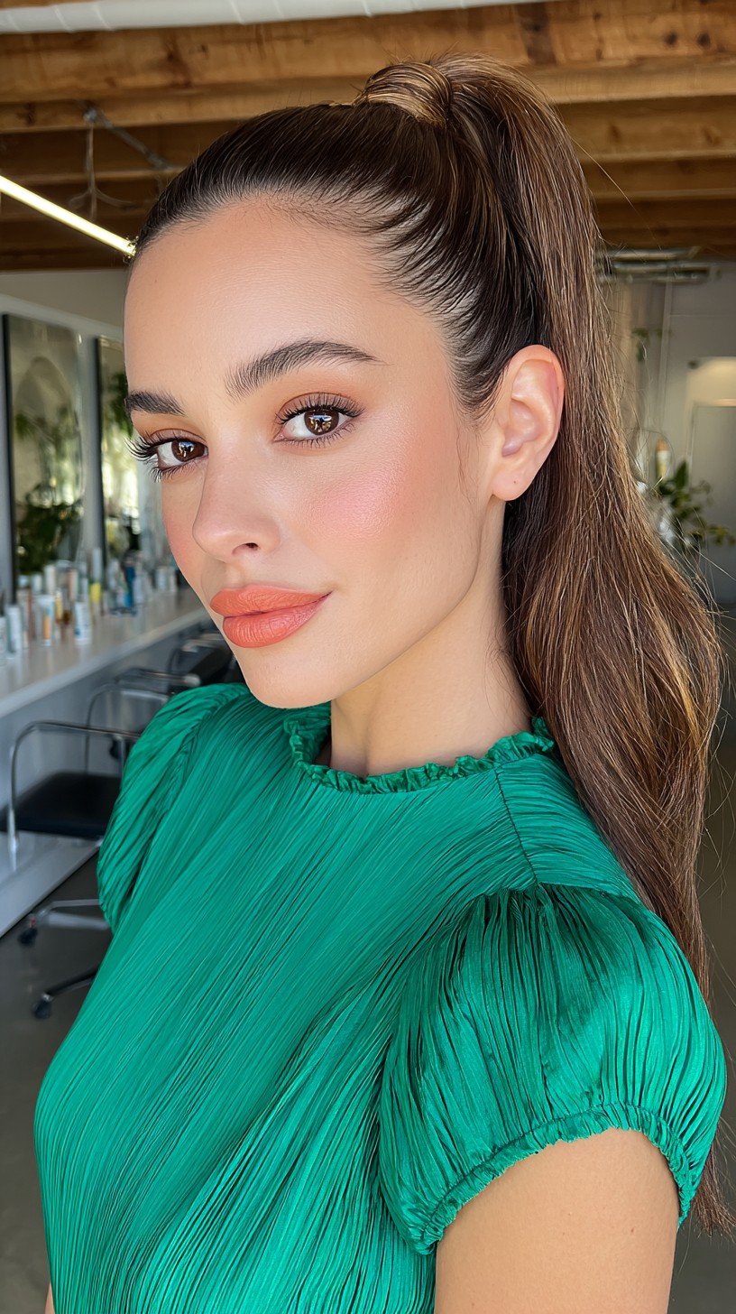 Sleek Polished Ponytail with a Twist