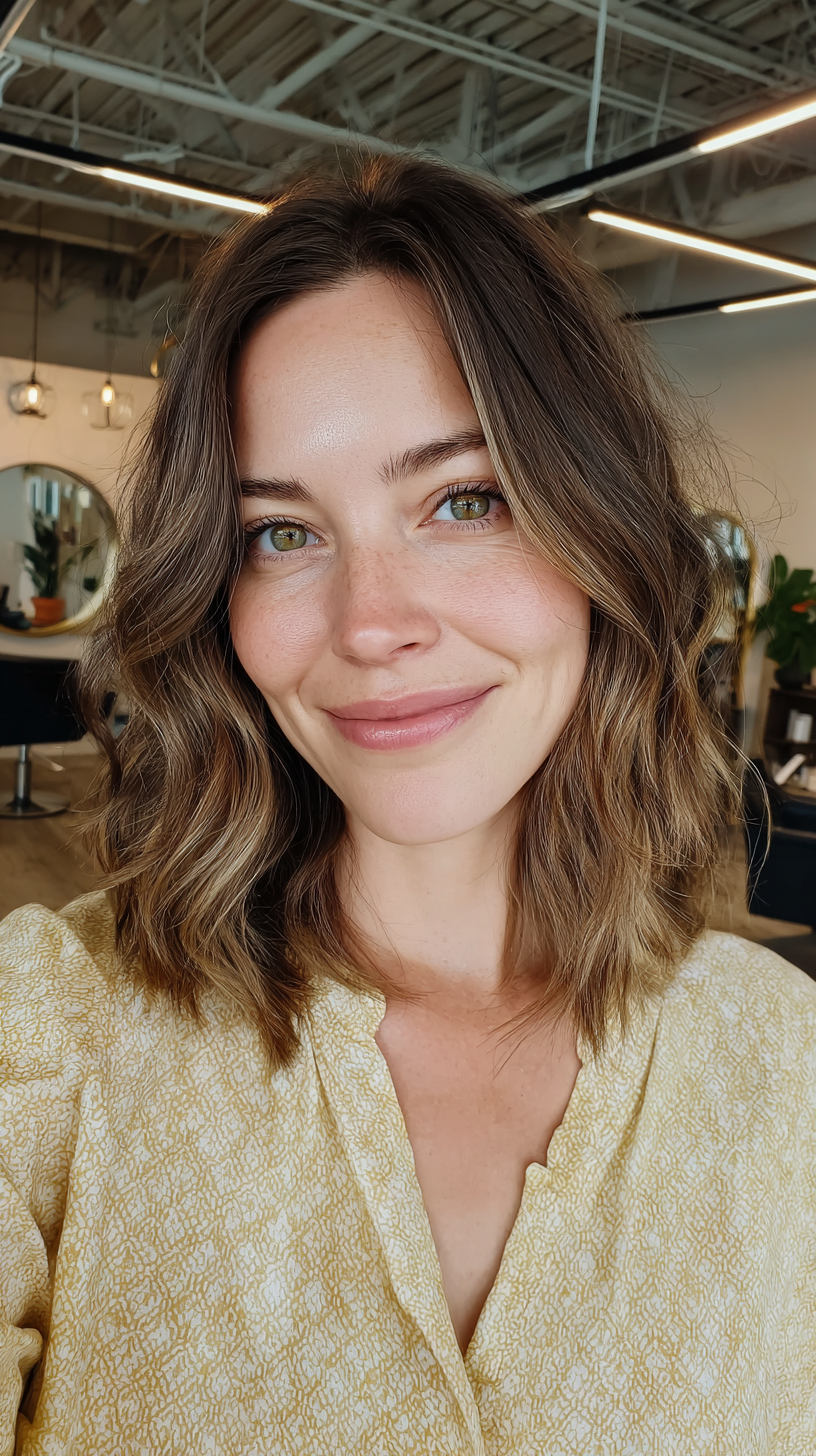 Effortless Beachy Long Bob with Soft Layers
