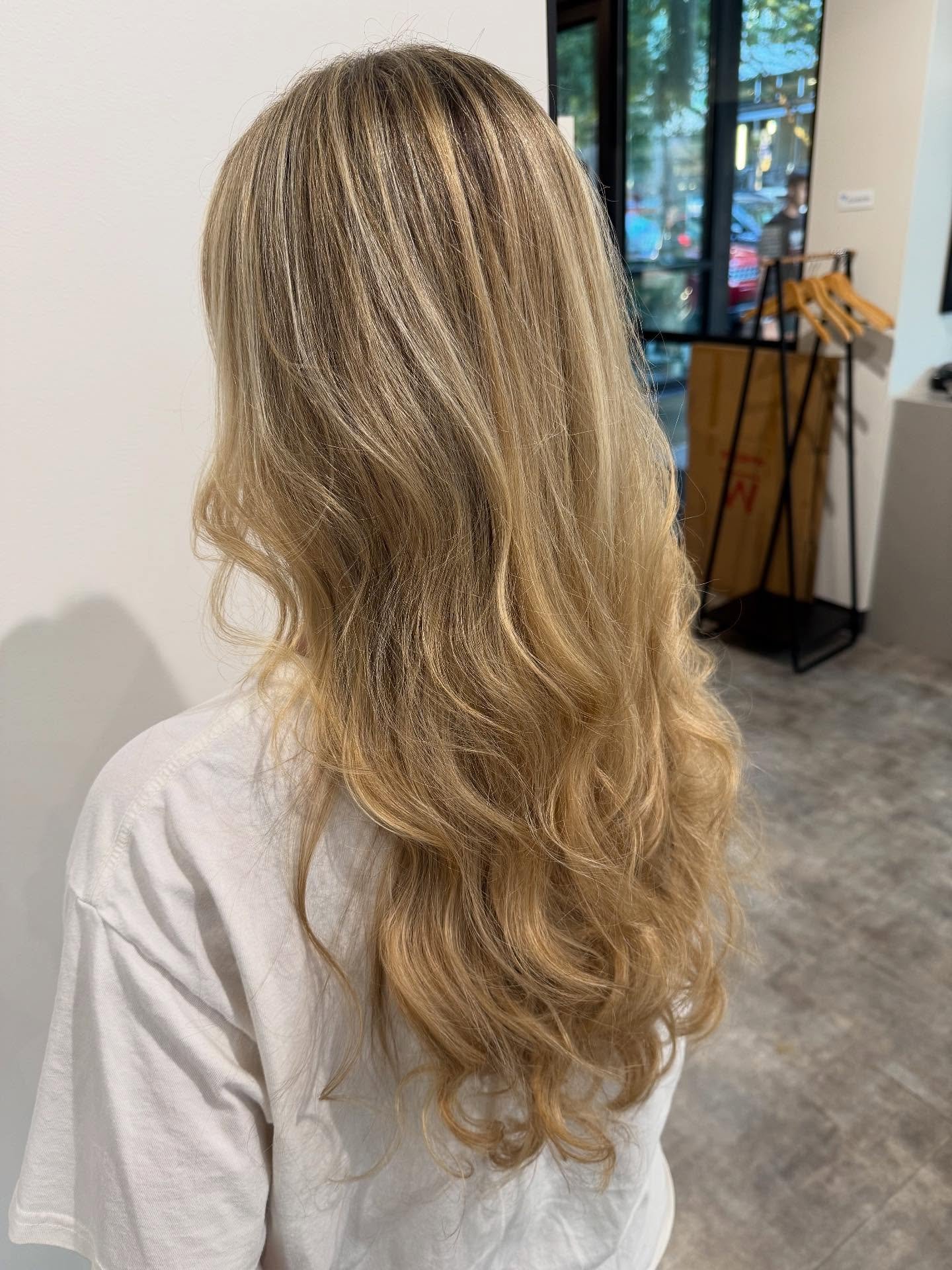 Golden Blonde Cascading Curls
