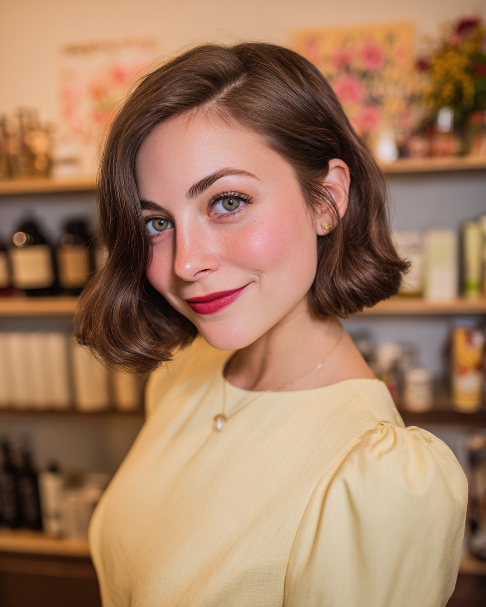 Chic Textured Bob with Soft Waves