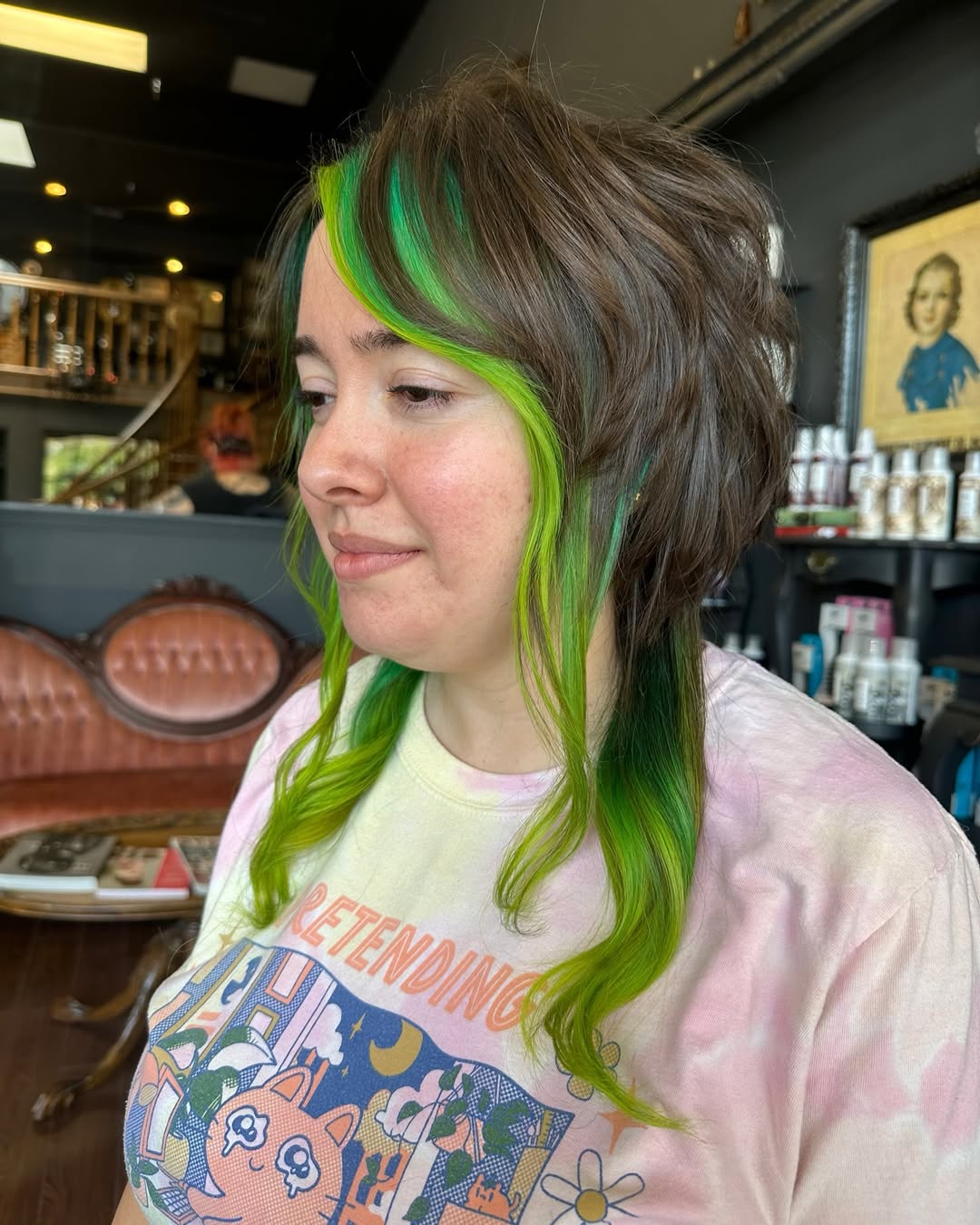 Emerald Flair with Choppy Mocha Layers