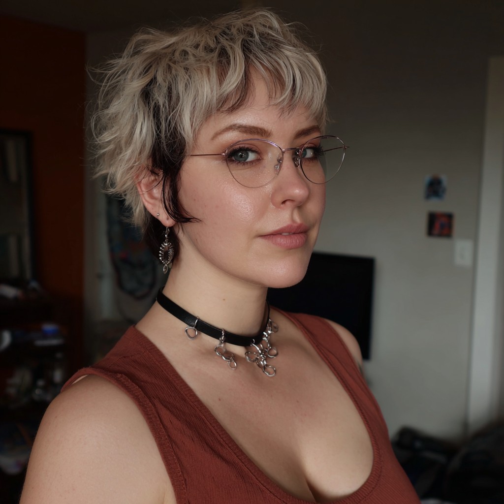 Soft Tousled Bob with Natural Roots