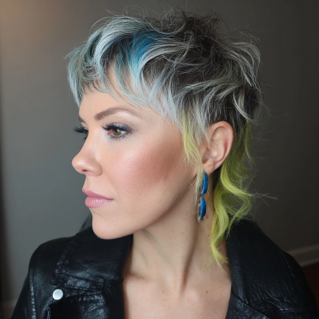 Textured Tri-Tone Pixie Cut with Undercut