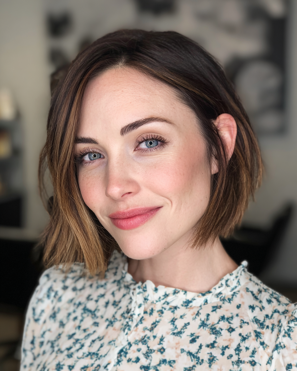 Trendy Brown Balayage with Soft Textured Layers