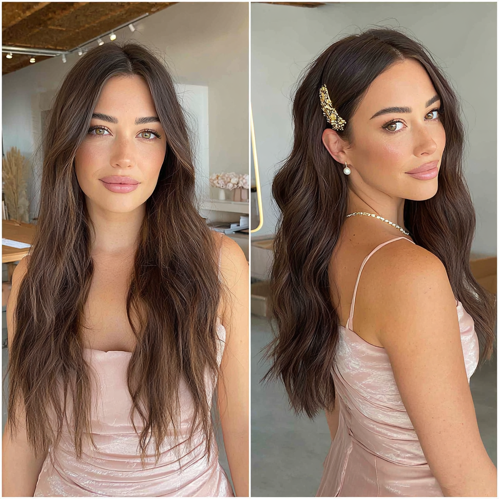 Gorgeous Long Loose Waves with Subtle Face-Framing Layers