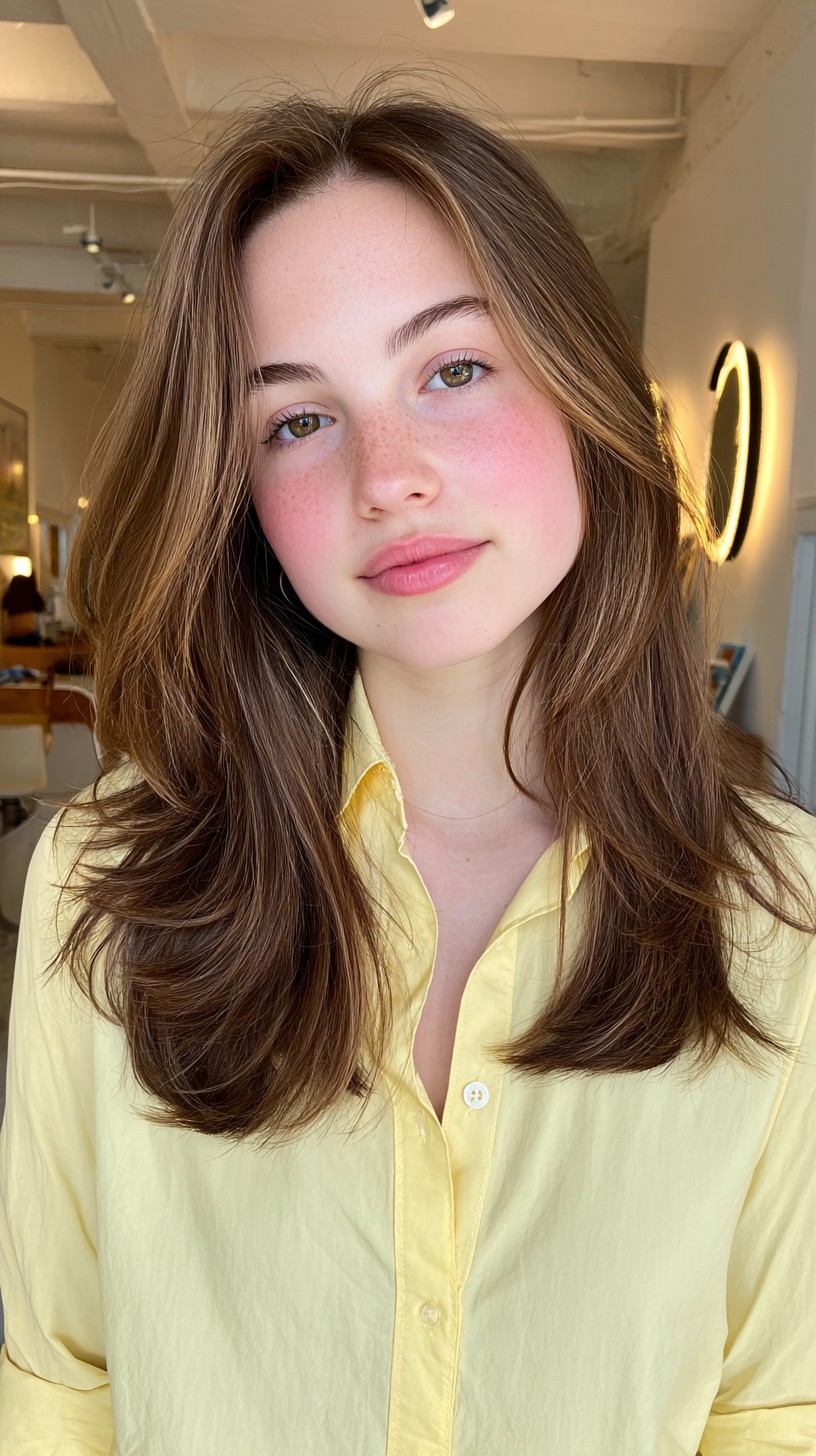 Soft Chestnut Waves with Graduated Layers