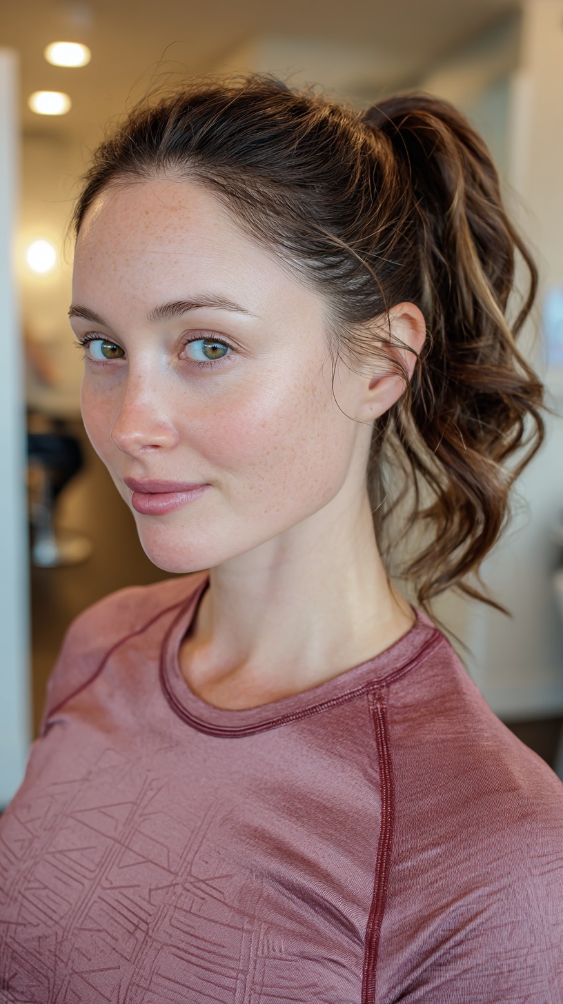 Casual Tousled Updo with Playful Ringlets