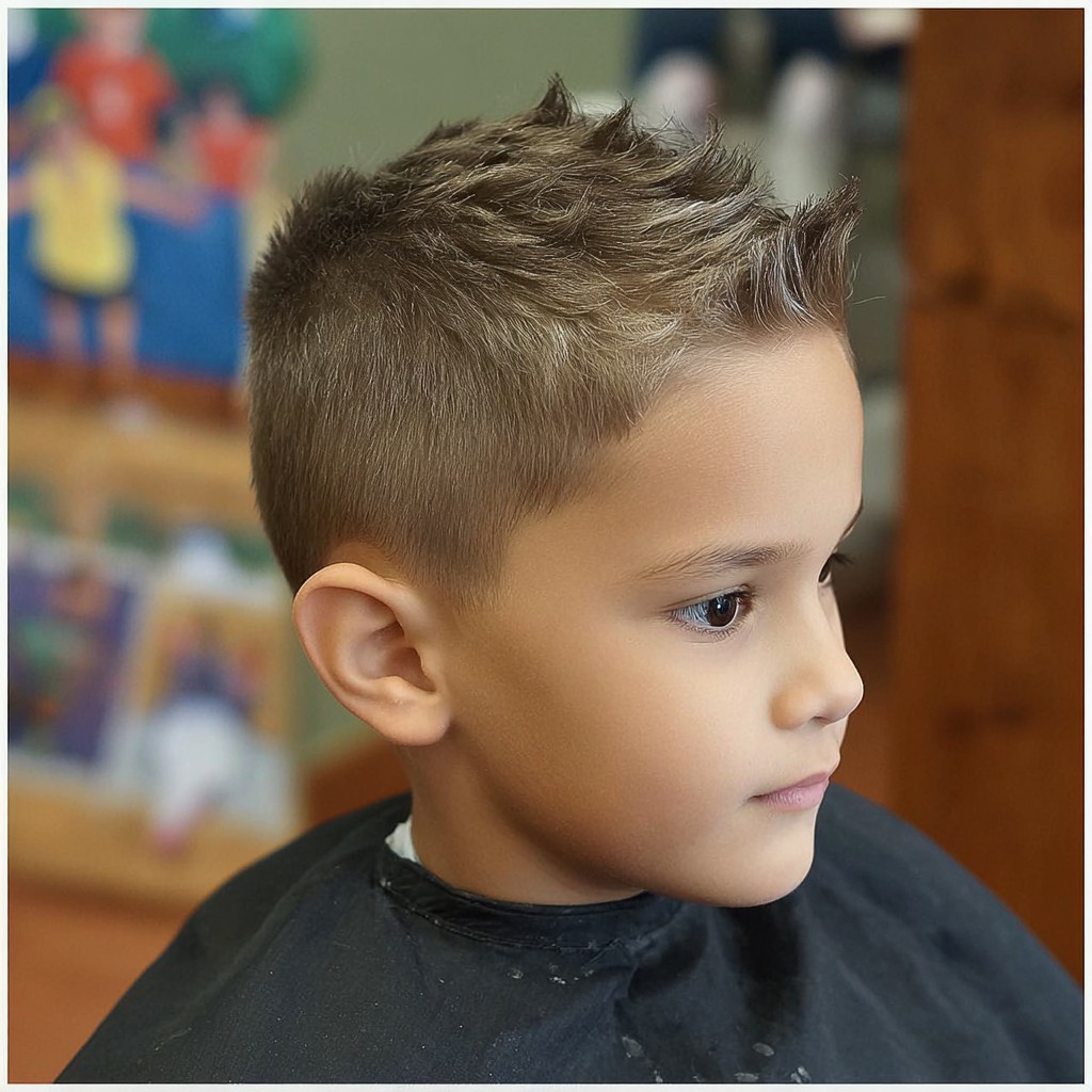 Dynamic Textured Spiky Top with Subtle Fade