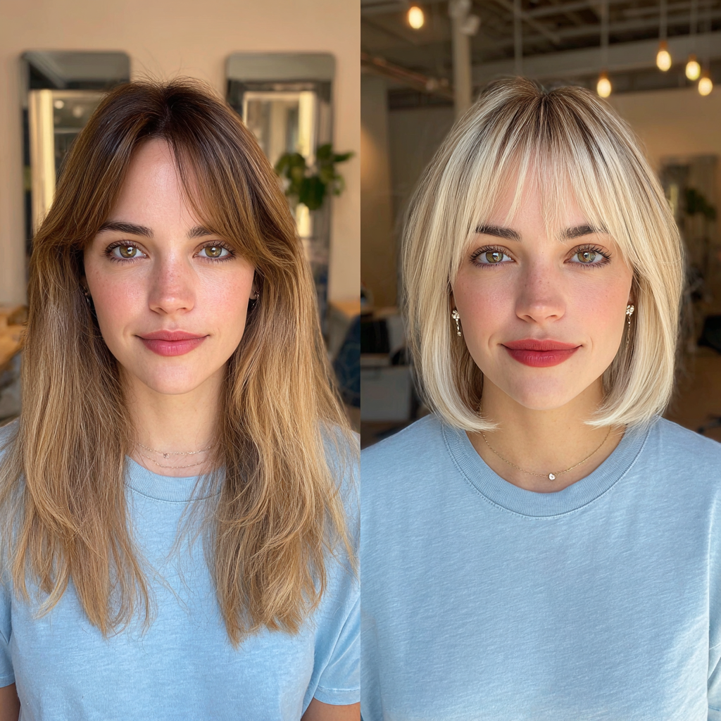 Modern Blunt Bob with Subtle Face-Framing Layers