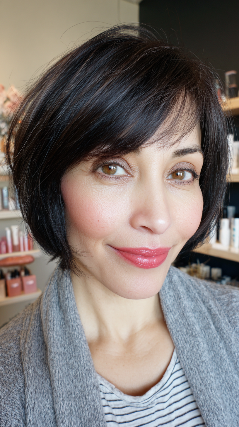 Modern Textured Bob with Subtle Layers